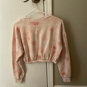 Forever 21 Small Pink Cropped Sweatshirt